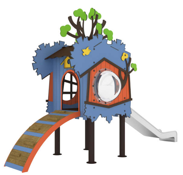 Детский игровой комплекс 5300х2600х3900 мм 10047 - фото 238