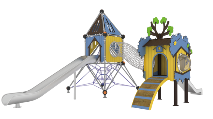 Детский игровой комплекс 9300x7200x4800 мм 10049 - фото 240