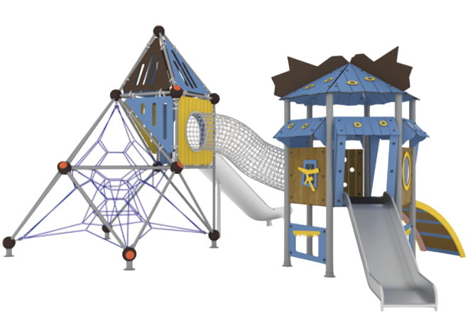 Детский игровой комплекс 8300х9300х4700 мм 10062 - фото 253