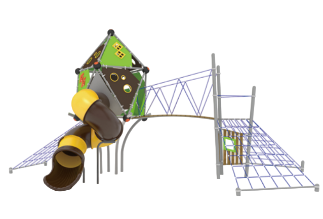 Детский игровой комплекс 9800х5200х4200 мм 10069 - фото 260