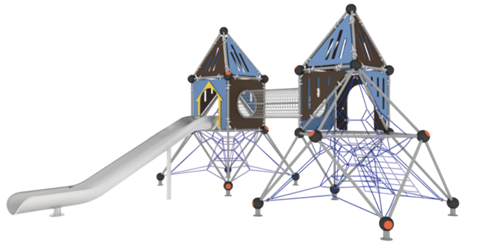 Детский игровой комплекс 8600х8600х4800 мм 10090 - фото 281