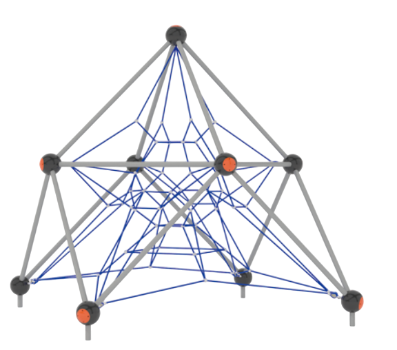 Троссовый комплекс 3200х3200х3200 мм 10091 - фото 285