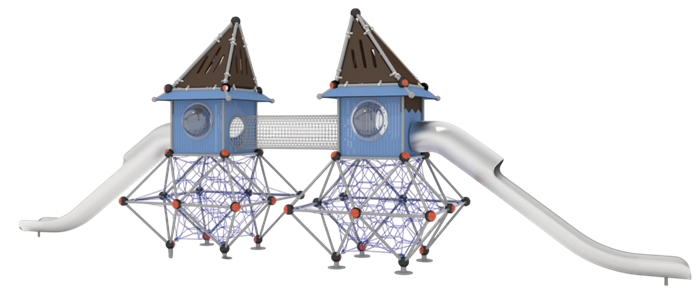 Детский игровой комплекс 16000х3200х5600 мм 10093 - фото 287