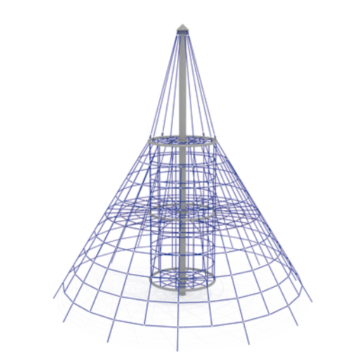 Троссовый комплекс 6000х6000х6000 мм 10101 - фото 295