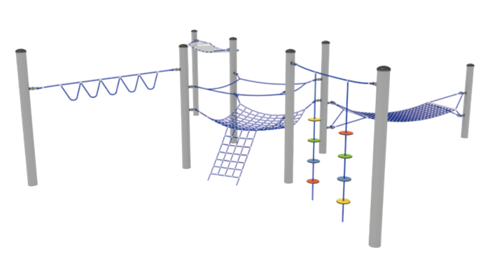 Троссовый комплекс 6300х5700х2200 мм 10108 - фото 302