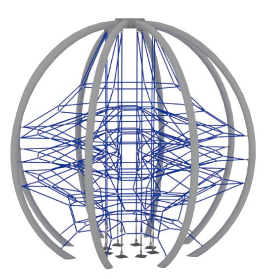 Троссовый комплекс 5000х5000х5000 мм 10111 - фото 305