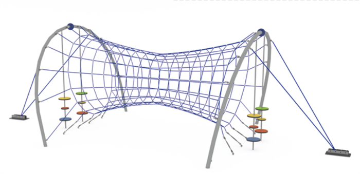 Троссовый комплекс 10000х4500х3000 мм 10112 - фото 306