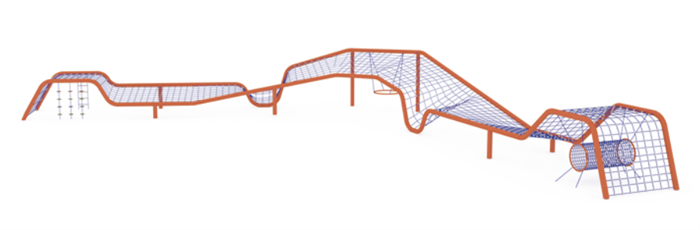 Троссовый комплекс 26500х11000х2500 мм 10113 - фото 307