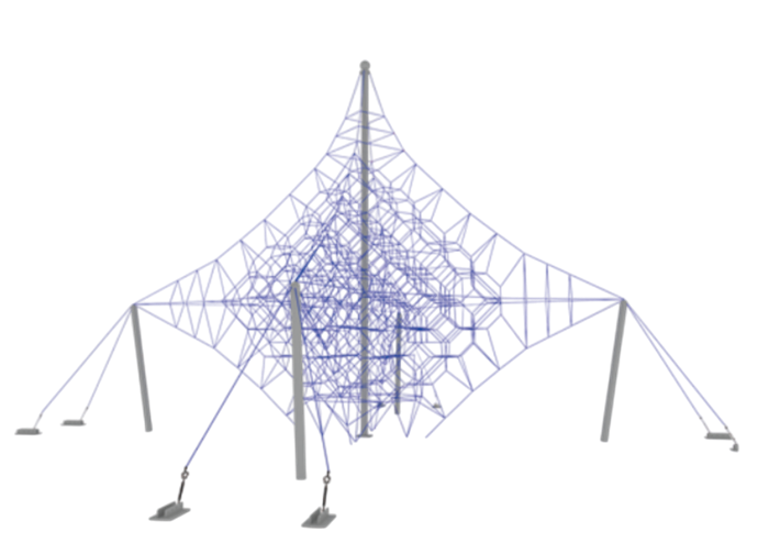 Троссовый комплекс 18000х18000х9000 мм 10124 - фото 318