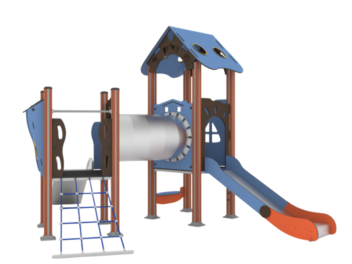 Детский игровой комплекс 4500х4400х3200 мм 10127 - фото 321