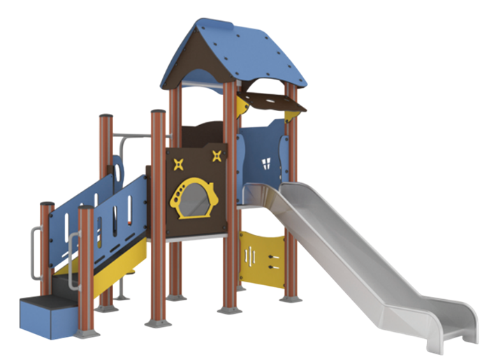 Детский игровой комплекс 4100х3000х3200 мм 10129 - фото 323