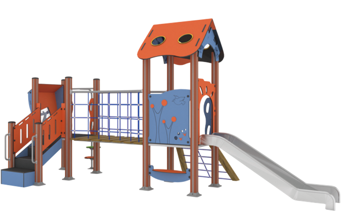 Детский игровой комплекс 6500х3500х3100 мм 10133 - фото 327