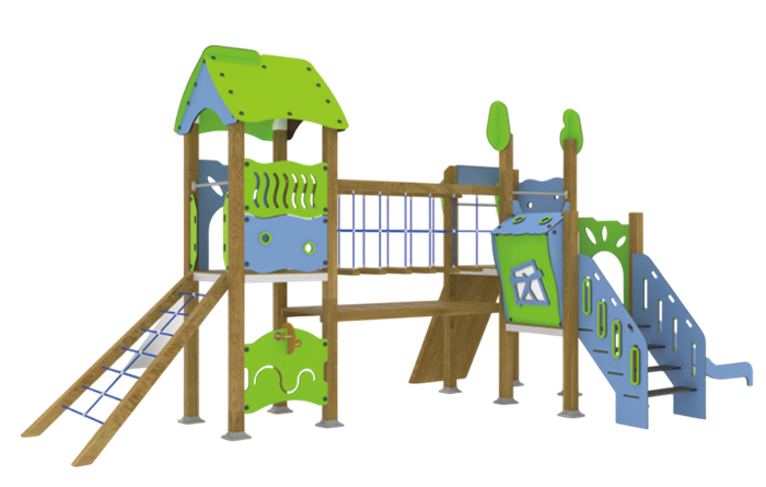 Детский игровой комплекс 8200х6600х3700 мм 10137 - фото 331
