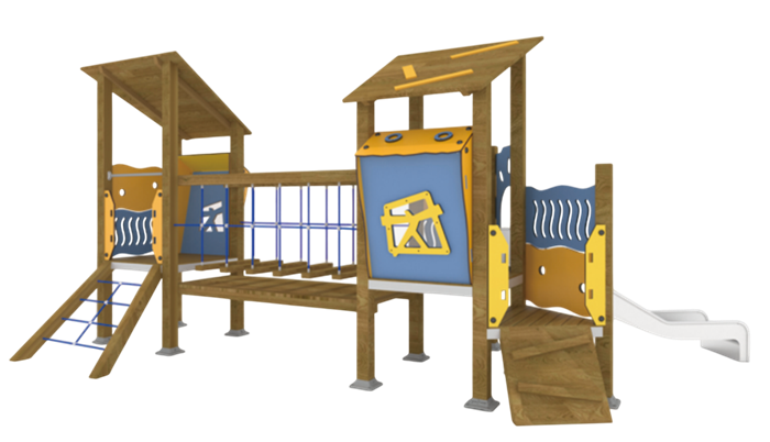Детский игровой комплекс 7100х3600х2700 мм 10141 - фото 335