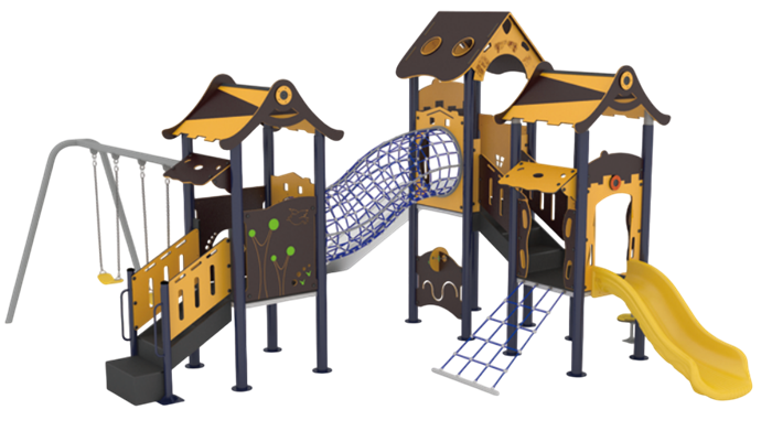 Детский игровой комплекс 7600х5500х3700 мм 10147 - фото 342