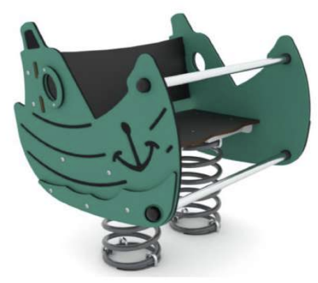 Качалка на пружине «Яхта» 790x690x840 мм 10018 - фото 34