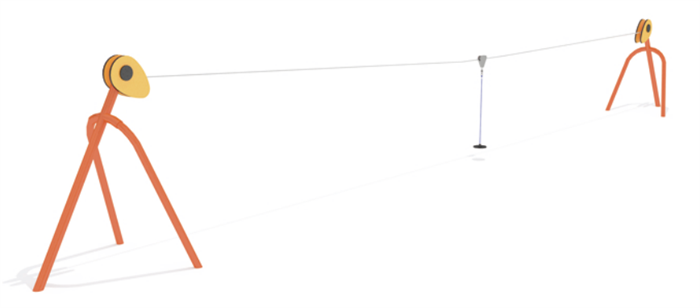 Зиплайн-комплекс 20500х1800х3200 мм 10154 - фото 352