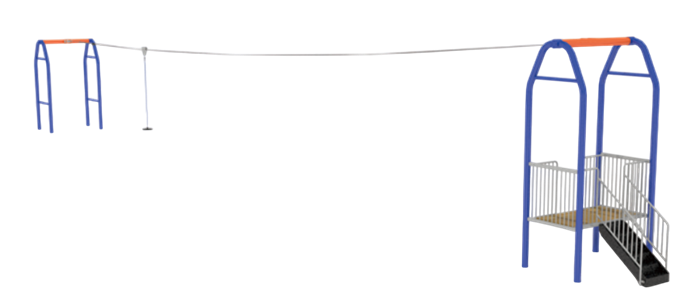 Зиплайн-комплекс 20500х2100х4000 мм 10155 - фото 353