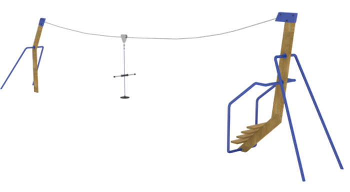 Зиплайн-комплекс 16000х1600х3800 мм 10156 - фото 354