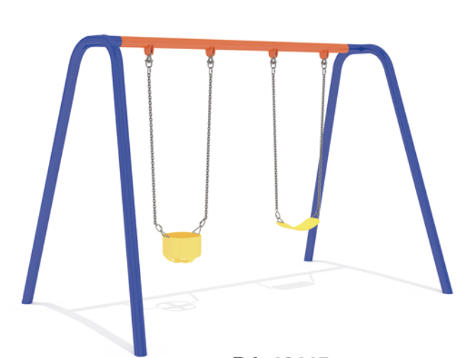 Качели с двумя подвесами 3300х2000х2250 мм 10159 - фото 357