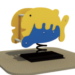 Качалка на пружине «Рыбка» 690х380х670 мм 10180 - фото 384