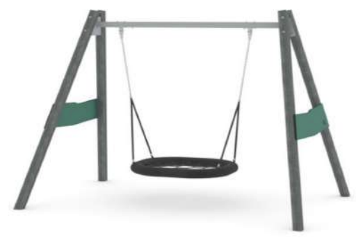 Качели «Гнездо» 2250x3350x2750 мм 10025 - фото 51