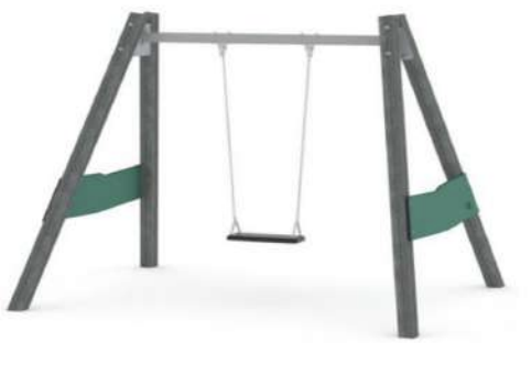 Качели с подвесом 1950x2500x2400 мм 10027 - фото 53