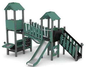 Детский игровой комплекс 4400x4510x3670 мм 10009