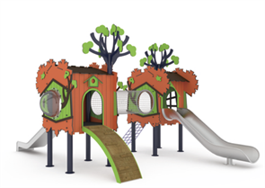 Детский игровой комплекс 6900х6100х4000 мм 10046