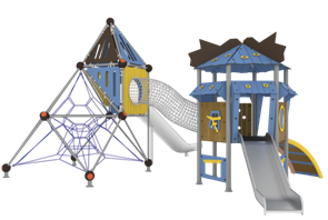 Детский игровой комплекс 8300х9300х4700 мм 10062