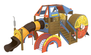 Детский игровой комплекс 9100х5000х3500 мм 10083