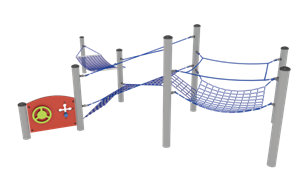 Троссовый комплекс 6300х4700х2200 мм 10107