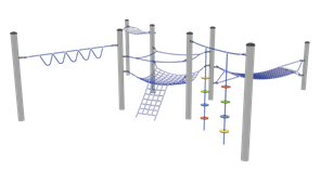 Троссовый комплекс 6300х5700х2200 мм 10108