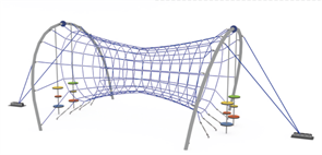 Троссовый комплекс 10000х4500х3000 мм 10112