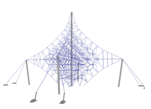 Троссовый комплекс 18000х18000х9000 мм 10124