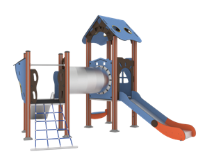 Детский игровой комплекс 4500х4400х3200 мм 10127