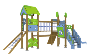 Детский игровой комплекс 8200х6600х3700 мм 10137