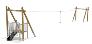 Зиплайн-комплекс 20500х3300х4000 мм 10153