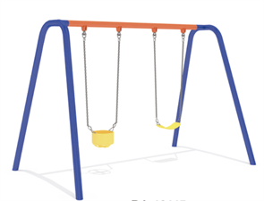 Качели с двумя подвесами 3300х2000х2250 мм 10159