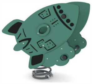 Качалка на пружине «Ракета» 740x430x810  мм 10019