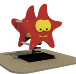 Качалка на пружине «Звездочка» 730х380х850 мм 10178