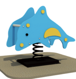 Качалка на пружине «Дельфинчик» 900х380х770 мм 10182