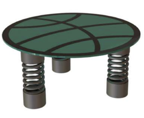 Качалка на пружине «Мяч» 1000x1000x450  мм 10022