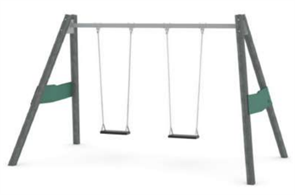 Качели с двумя подвесами 2250x3750x2750 мм 10024