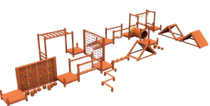 Полоса препятствий 15800х7200х2300 мм 10298