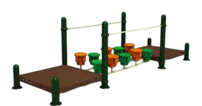 Полоса препятствий 5500х1200х1500 мм 10310