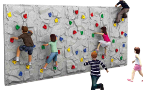 Детский скалодром 6200х200х2500 мм 10320